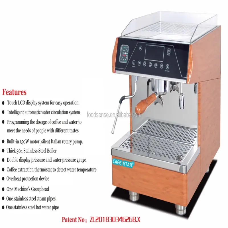 Commercial Brewer Espresso Coffee Making Machine for Cafe