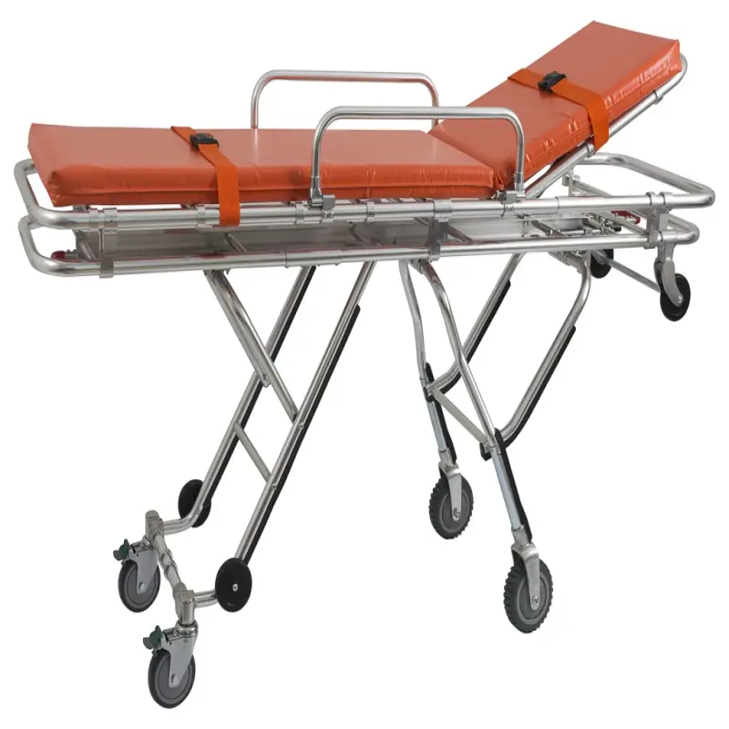 Professional Hospital Equipment Wheeled Stretcher With Wheels