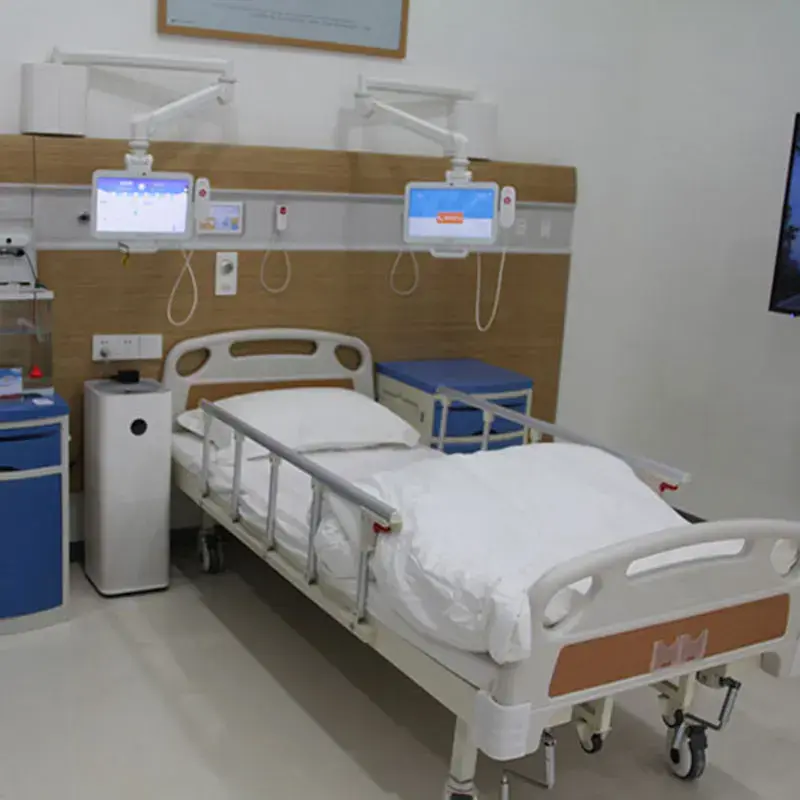 Call system for electric hospital bed rehabilitation therapy supplies