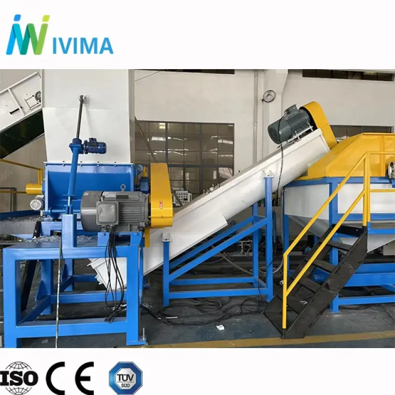 Ivima 300-1000kg or h Waste Plastic Bags Recycling Machine.