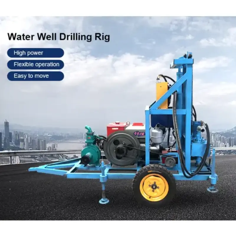 Hydraulic Crawler Truck Mounted Water Well Drilling Machine.