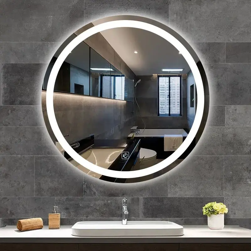 Led Mirror Modern Touch Switch Screen Smart Bathroom Mirror With Led Light