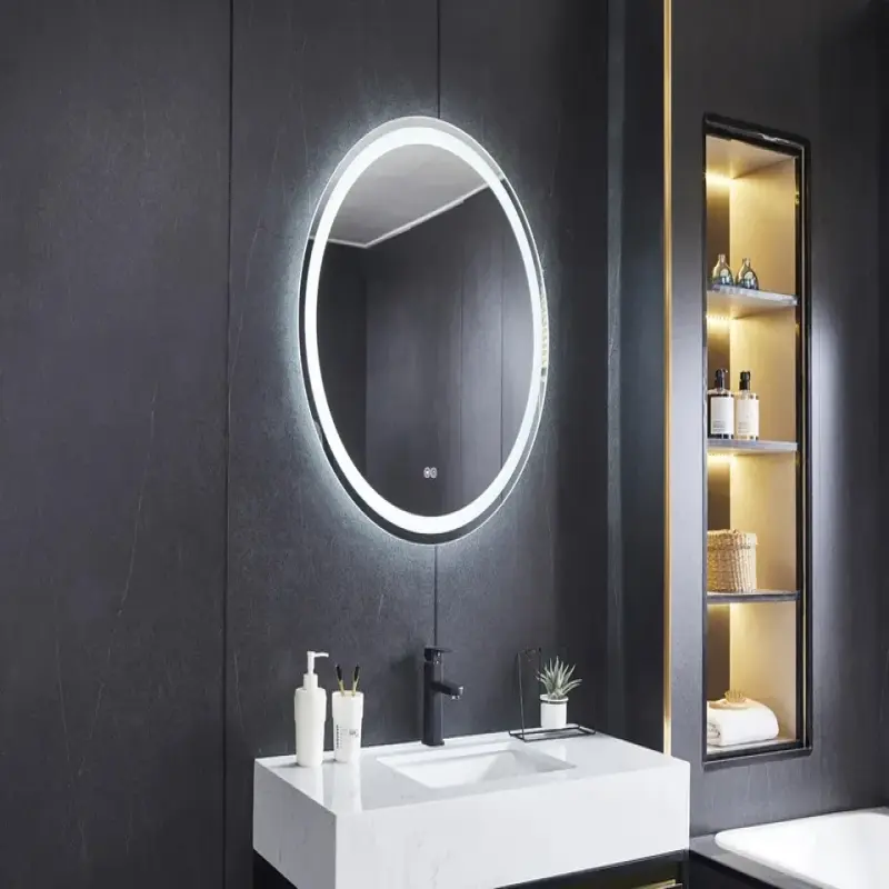 Led Mirror Modern Touch Switch Screen Smart Bathroom Mirror With Led Light