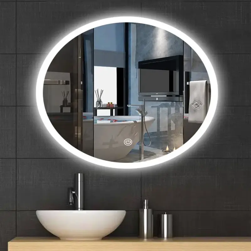 Led Mirror Modern Touch Switch Screen Smart Bathroom Mirror With Led Light