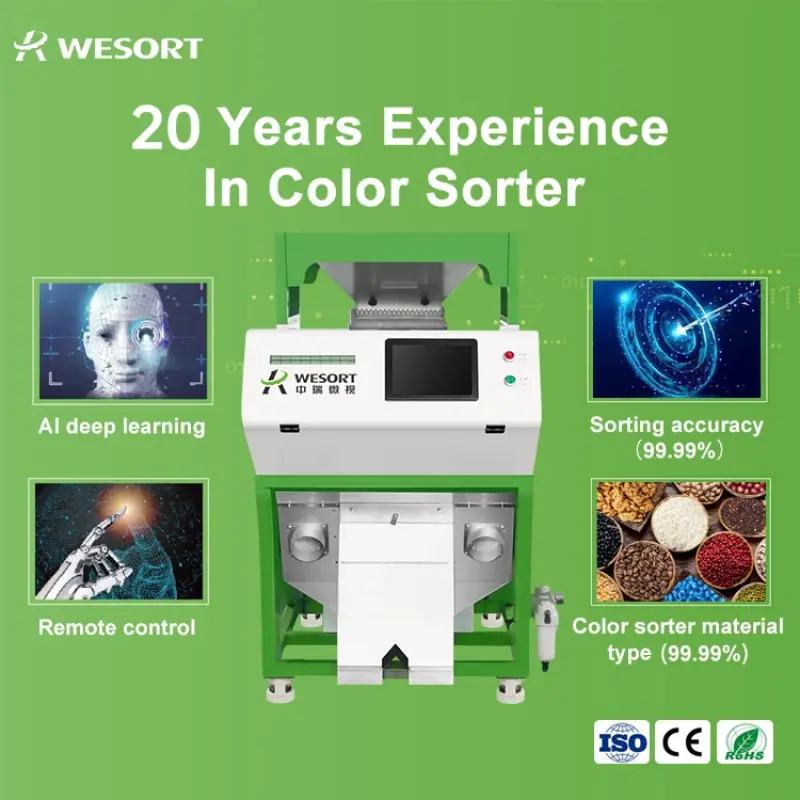 ABS PP PE PVC Recycling Machine (Plastic Color Sorter)