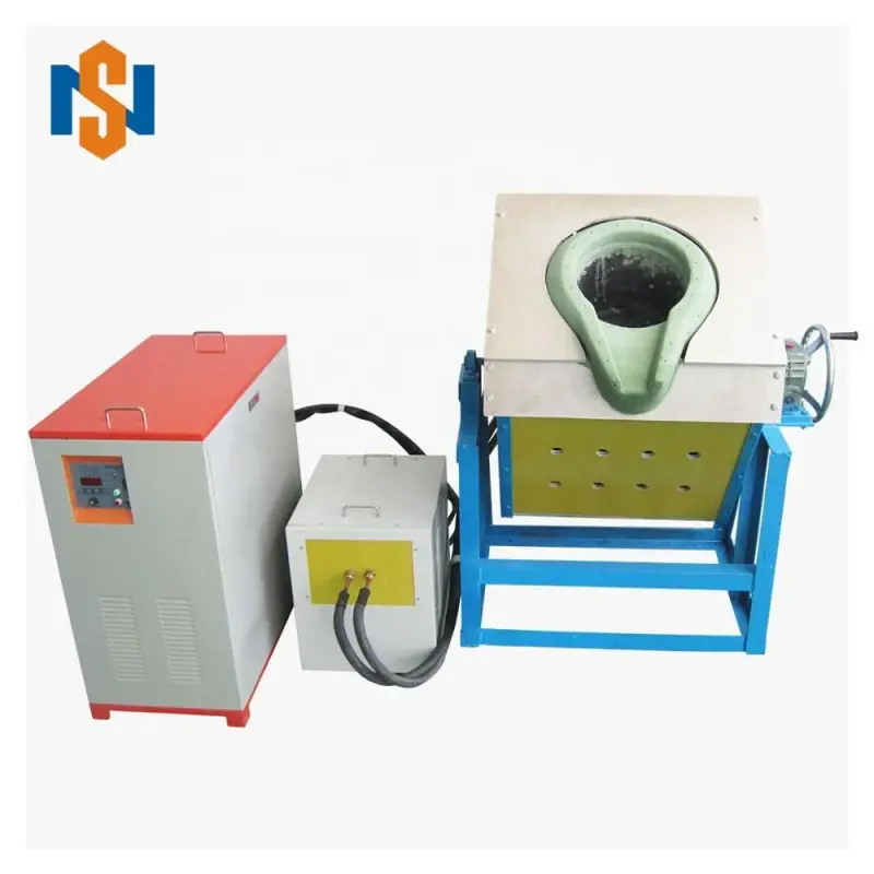 10kg 20kg 50kg 100kg 150kg 200kg Small Induction Melting Furnace For Copper Aluminum Steel Iron