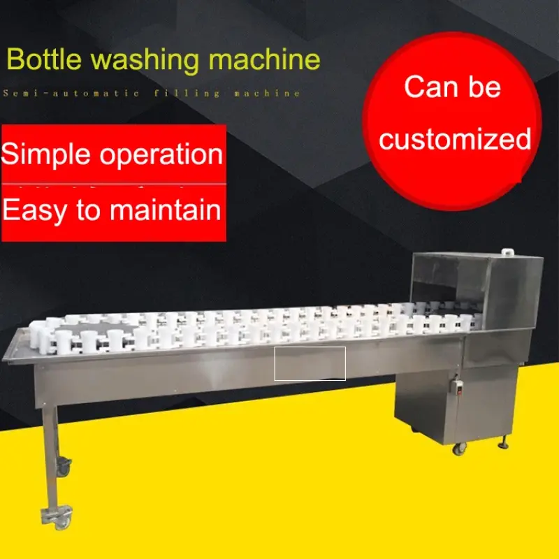 Recycle Glass Plastic Bottle Barrel Washing Brushing Machine