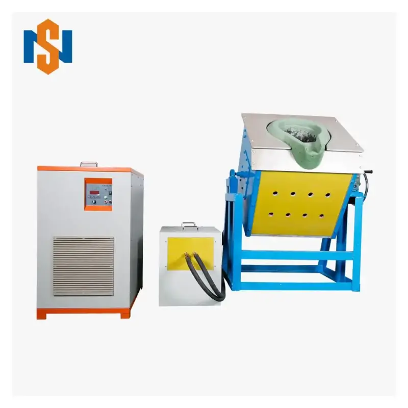 10kg 20kg 50kg 100kg 150kg 200kg Small Induction Melting Furnace For Copper Aluminum Steel Iron