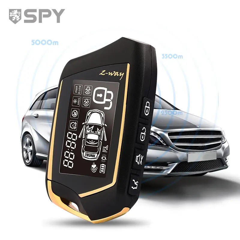 SPY Keyless Remote Car Alarm Keyless Entry And Push Mobile Smart Phone App