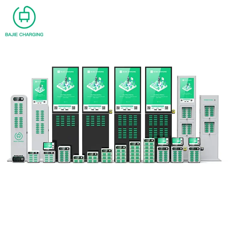 Phone Charging Station Vending machine With Share power bank Rental