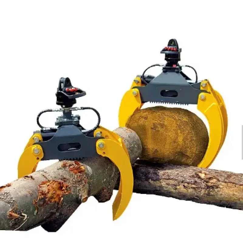 Hydraulic Wood Grapple  Rotating Grapple  for Excavator Machine