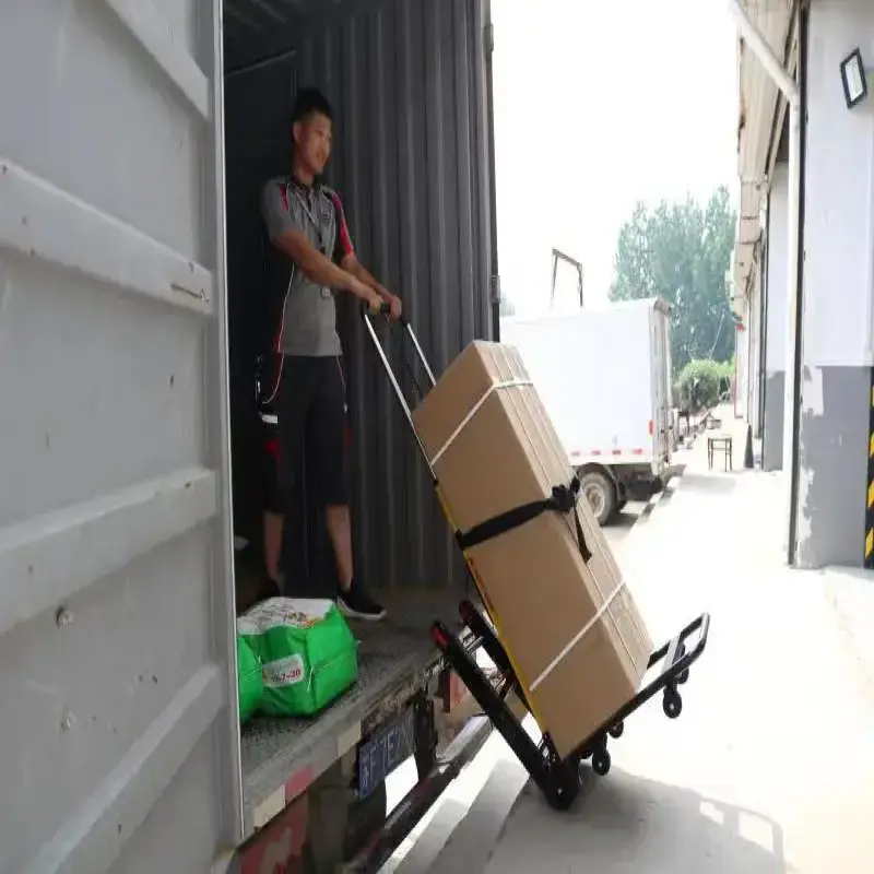 EMSS 200kg Heavy Duty Metal Trolley Warehouse Transport Cargo Trolley With 4 Wheels