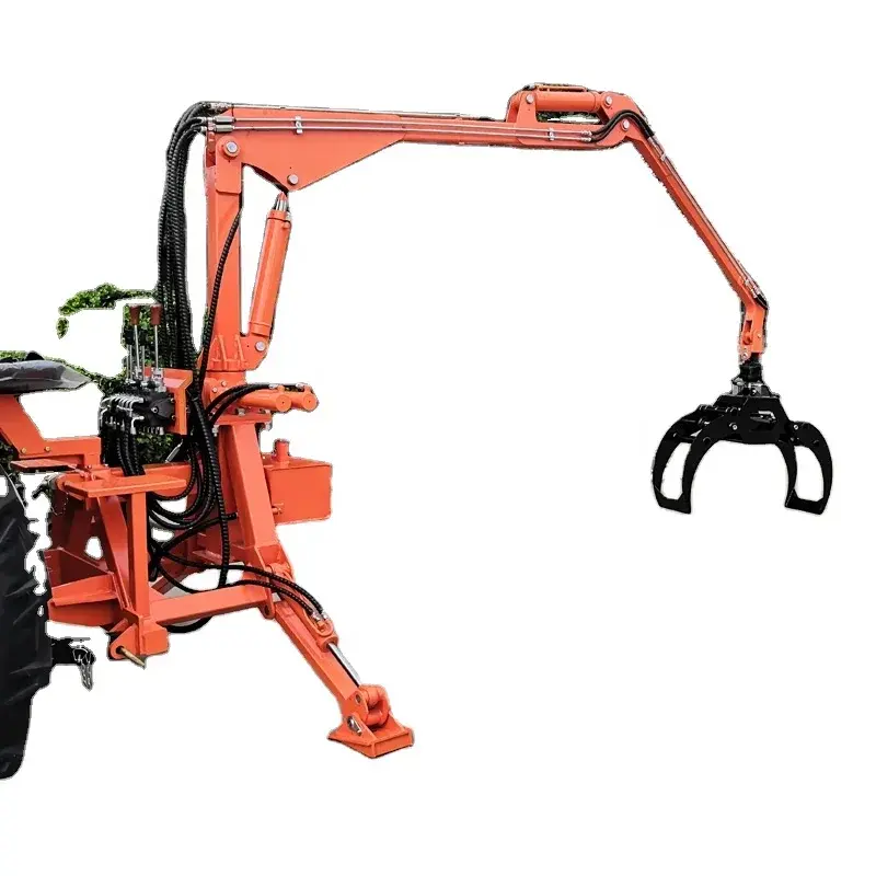 Quality Mini Wood  Log Crane Grapple  for ATV Tractor