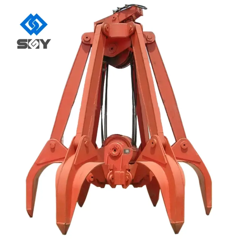Excavator Attachments Wooden Grapple Hydraulic Rotating Grapple