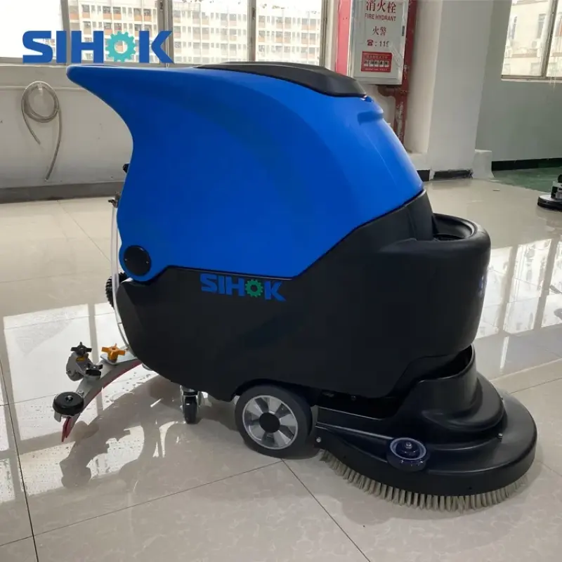 Commercial Cleaning Equipment With  A Scrubber