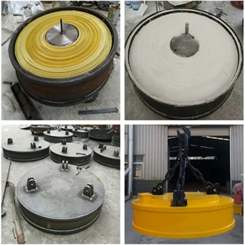 Round Steel Electric Scraps Handling Electrical Magnetic Crane Lifter