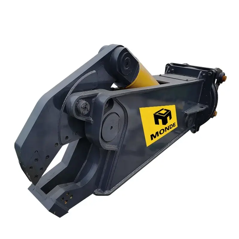 Excavator Rotating Hydraulic Scrap Demolition Shear For Cutting Rail Steel Plate