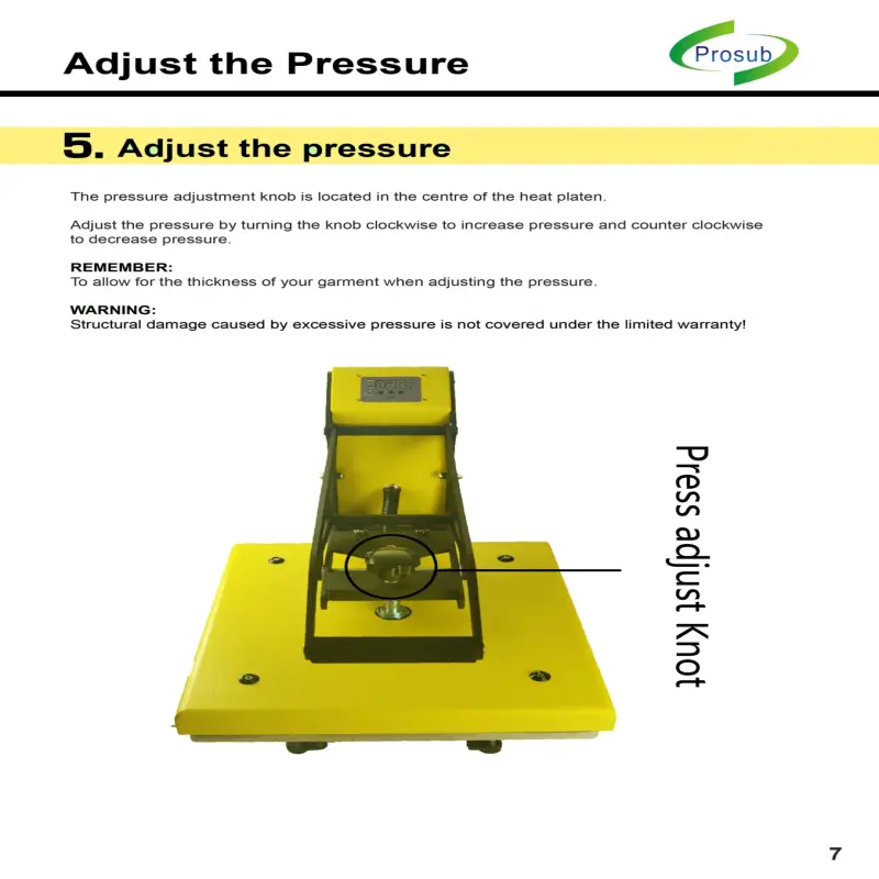 Prosub Heat Press Machine ST-4050 For Sublimation Printing