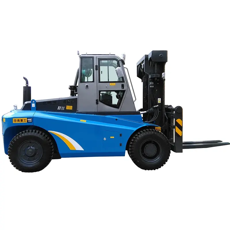 Heavy Duty Forklift With Closed Cabin and Heavy Side Shift and Fork Positioner