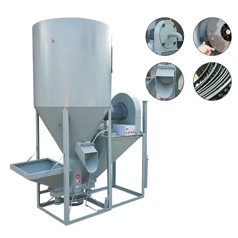 Combined Animal Vertical Feed Crusher And Mixer