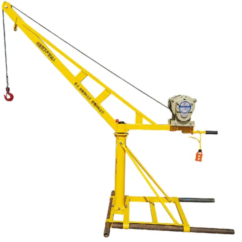 Lightweight 360 Degree 500kg Small Lift Construction Crane