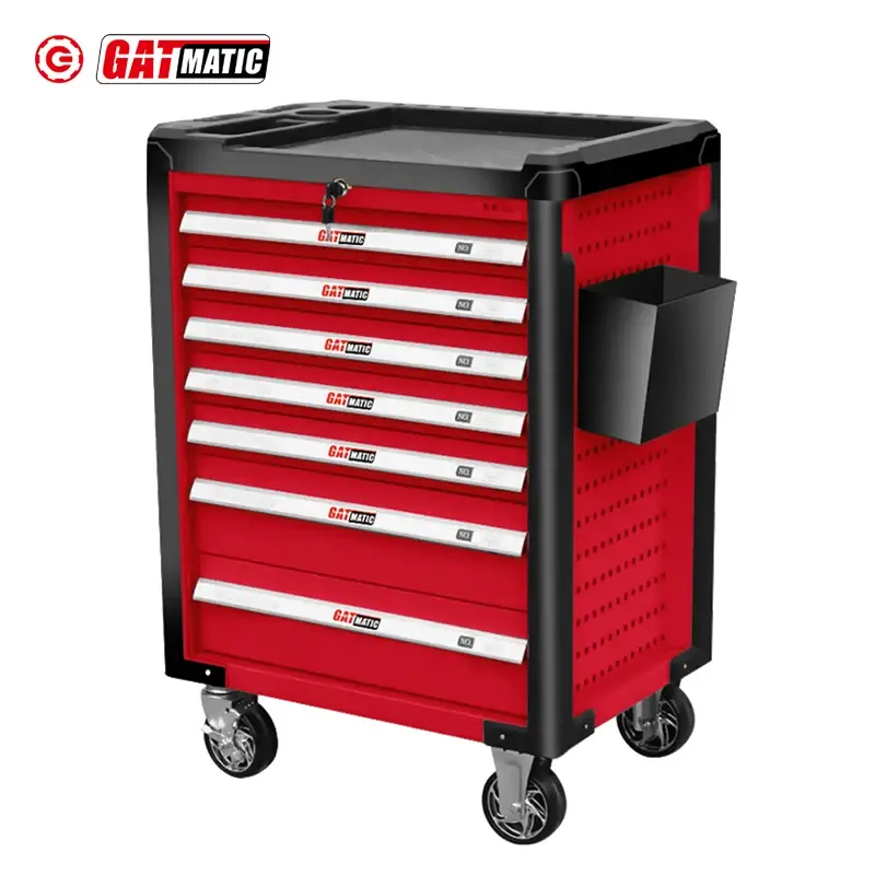 Red Intelligent Smart Auto Truck Repair Drawer Tool Box Roller Cabinet Professional With Tools