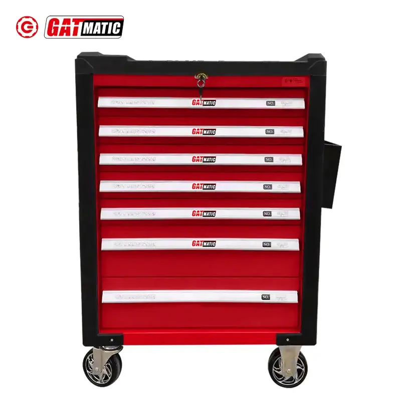 Red Intelligent Smart Auto Truck Repair Drawer Tool Box Roller Cabinet Professional With Tools