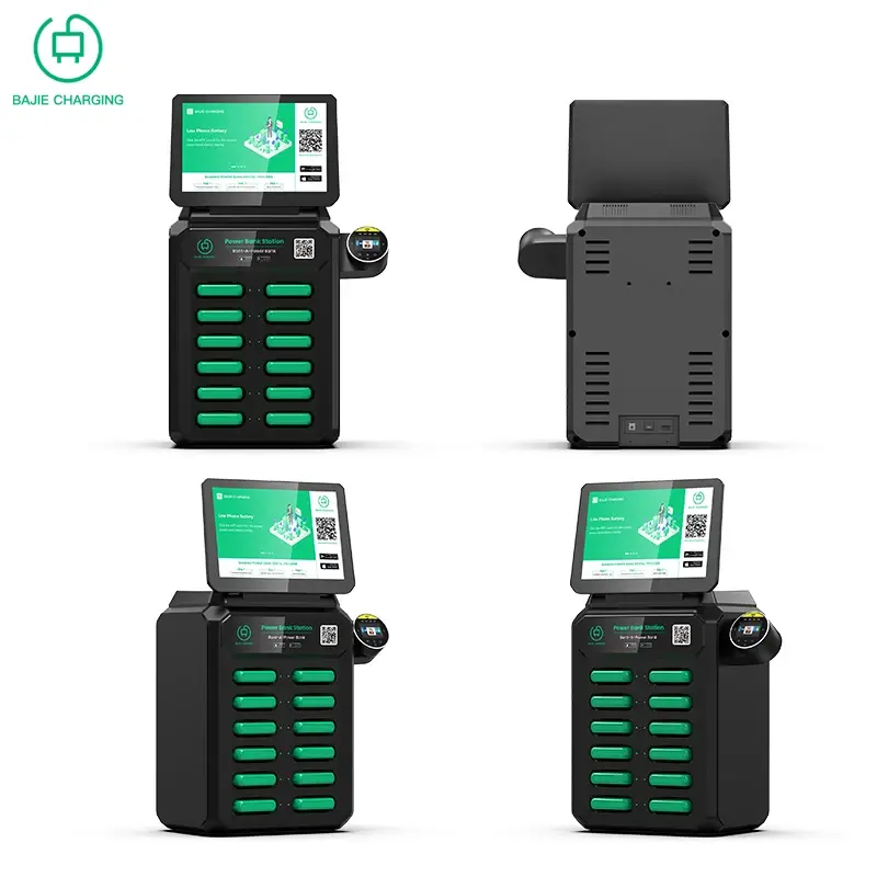 12 Slots Rental Station Without Screen With POS Share Power Bank