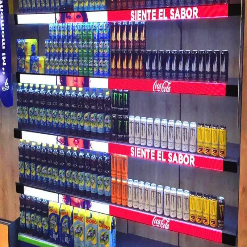 Smart Shelf LED Display Screen Stretch Bar Screen For Retail