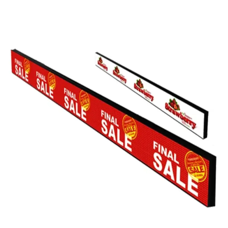 Smart Shelf LED Display Screen Stretch Bar Screen For Retail