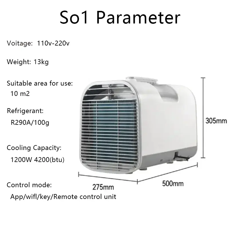 Air Cooler Conditioner 165W 3000m3 per h Airflow Water Air Cooler Portable