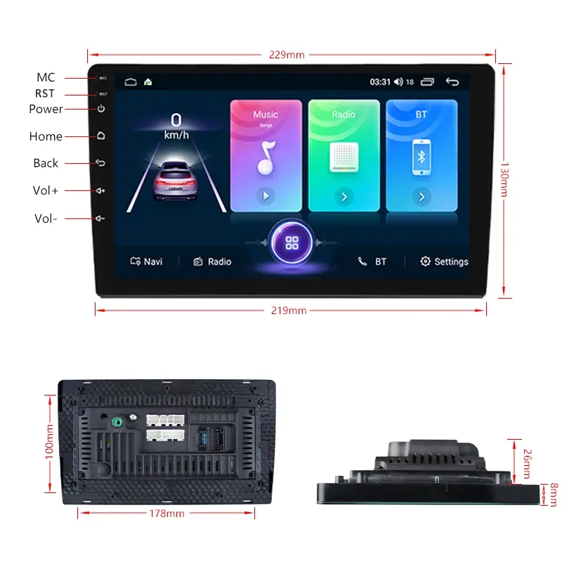 DVD Car Palyer Android Car Radio Autoradio for Fortuner
