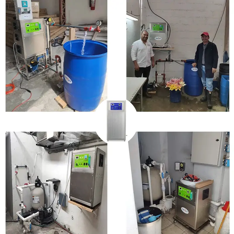 Qlozone aquaculture ozone machine for water quartz tube 20g ozonator industrial water purifier 10g ozone generator