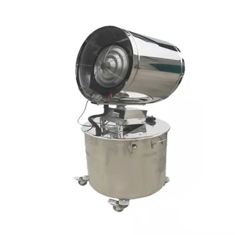 Stainless Steel Humidifier  Outdoor Industrial  Water Cooling Mist Fan with  Water Tank