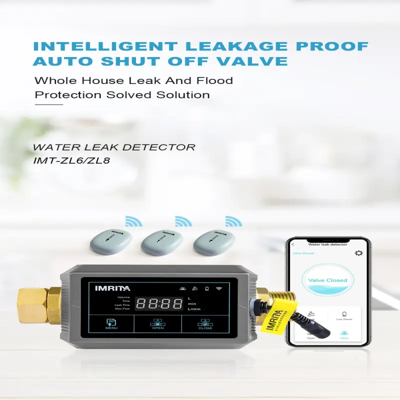 Home Leak Proof Smart Pipe Leak Detect Auto Shut Off Detector