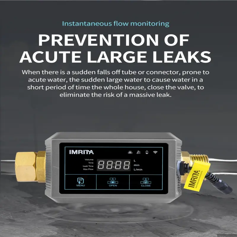 Home Leak Proof Smart Pipe Leak Detect Auto Shut Off Detector