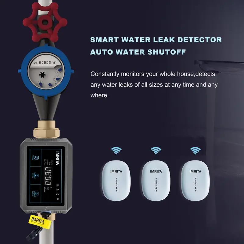 Home Leak Proof Smart Pipe Leak Detect Auto Shut Off Detector