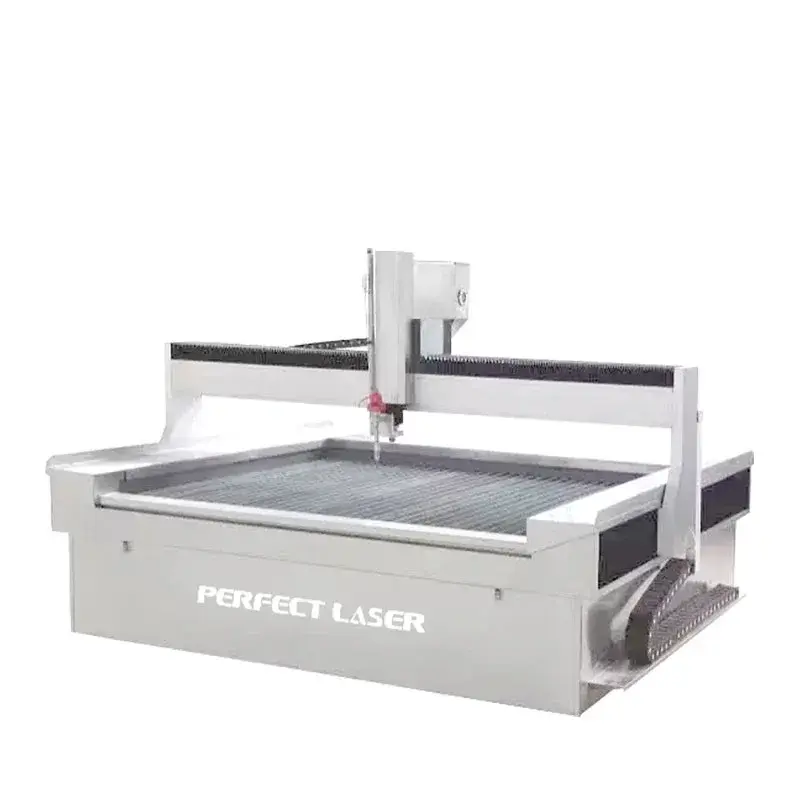 Perfect Laser - 3 Axis 37kw 1300x2500mm CNC Multi Function Waterjet Metal Marble Stone Water Jet Cutting Machine