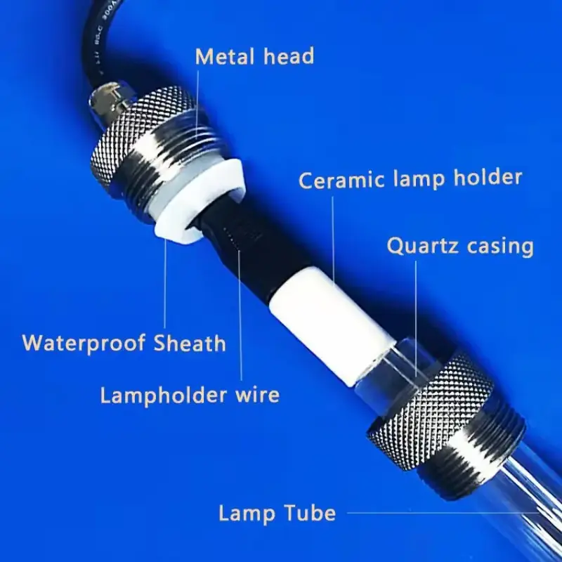 Submersible UVC Water Lamp 254nm aquarium sterilizing waterproof 320 watts uv light for 20T