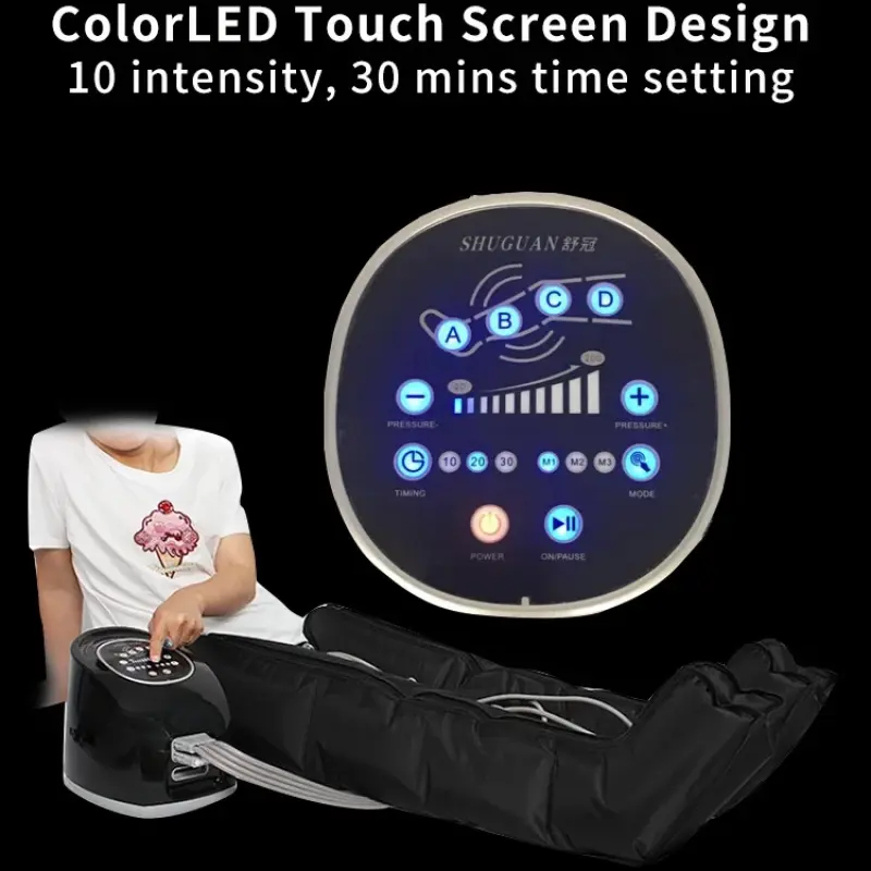 Health care lymphatic drainage body detox pressotherapy machine air compression leg massager recovery boots
