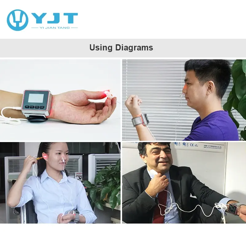 Diabetes Portable Equipment Wrist Type LLLT Nasal Polyp Laser Watch