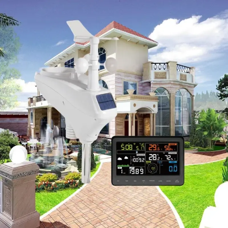 CE Multi Sensor Selectable Wifi Gprs Professional Meteorological Monitoring Automatic Fine Offset Smart Outdoor Weather Station