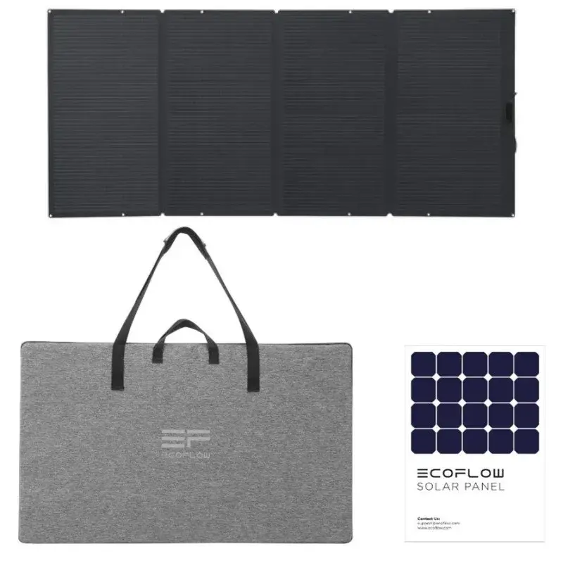 Portable Solar Panel for Power Station, Foldable Solar Charger with Adjustable Kickstand, for Outdoor Camping RV