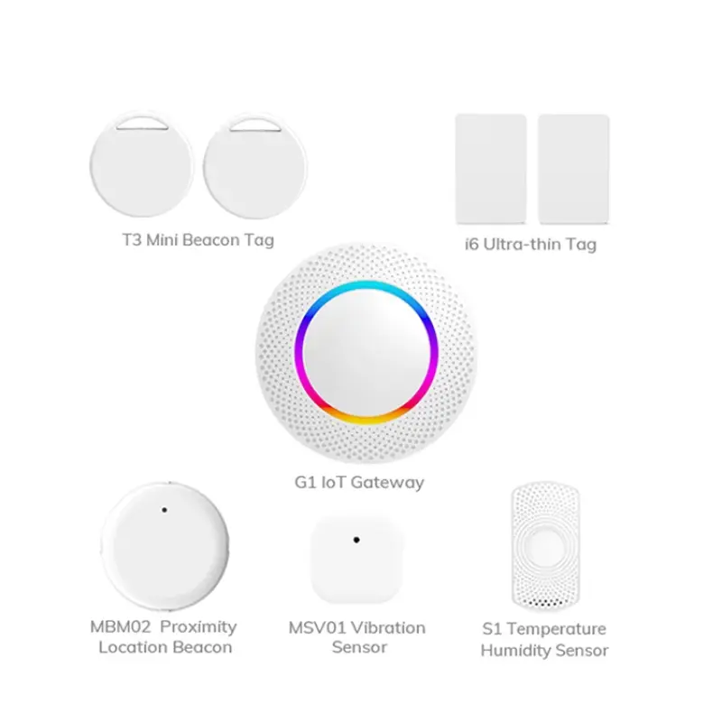 Wireless Vibration Sensors &amp; Temperature And Humidity Sensor &amp; Wearable Beacon Gateway