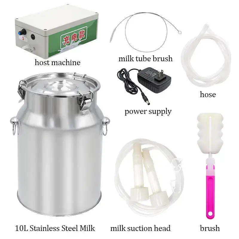 Milking Machine Upgrade Stainless Steel Breast Pump for Livestock Milk Factory Direct Supply