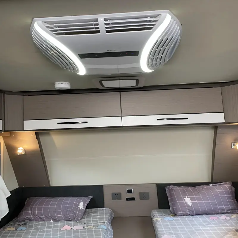 Roof top caravan air-conditioned caravan accessories stong cooling Cooling capacity with Atmosphere light