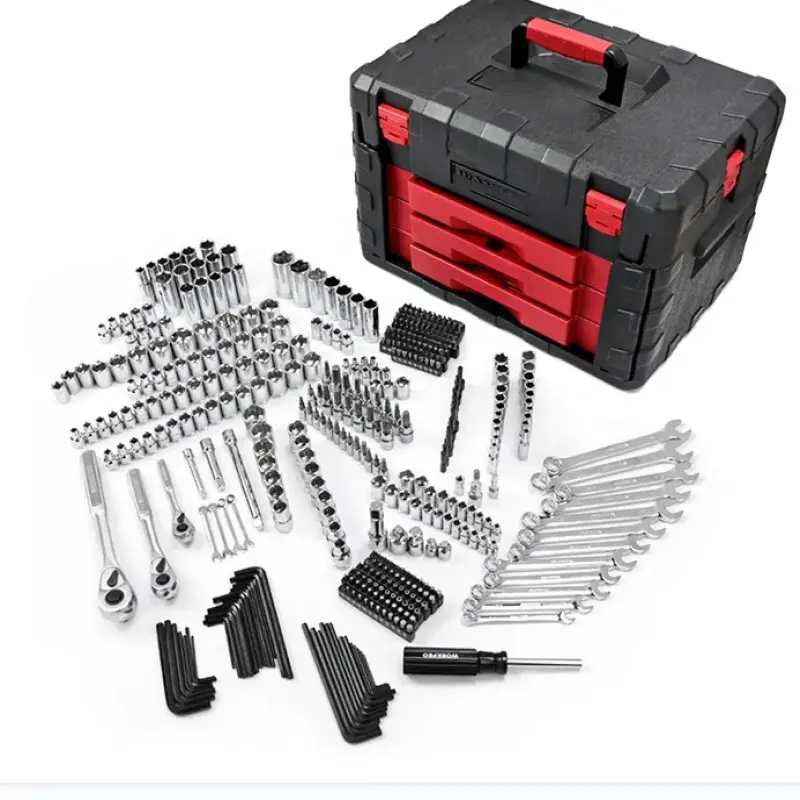 450PC Home Tool Set Socket Wrench Mechanic Hand Tool Set with Drawer Heavy Duty Box