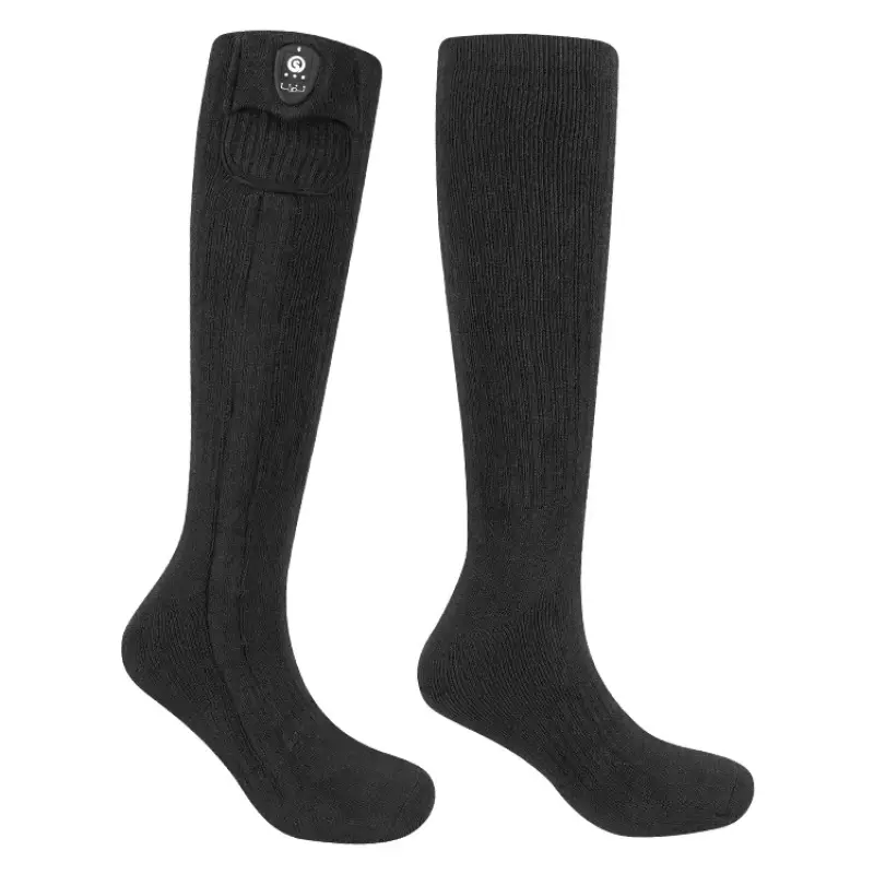 SAVIOR self heating men socks wholesale foot warmer bluetooth smart app electric battery operated heated ski socks