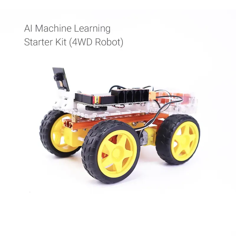 Weeemake Metal 4WD Mecanum Wheel Ai Machine Learning K210 Developer Kit Learn Artificial Intelligence Robot Camera 2 in 1 CN;GUA