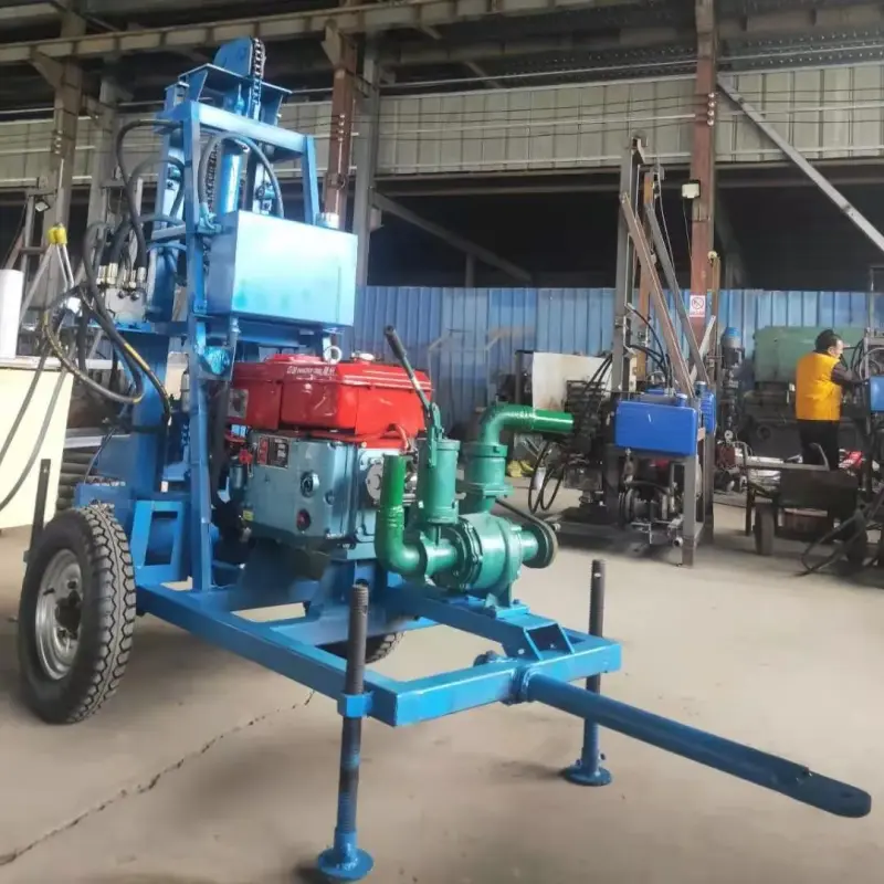 HiYoung Easy operation hydraulic drilling machine small water well drilling rig machine